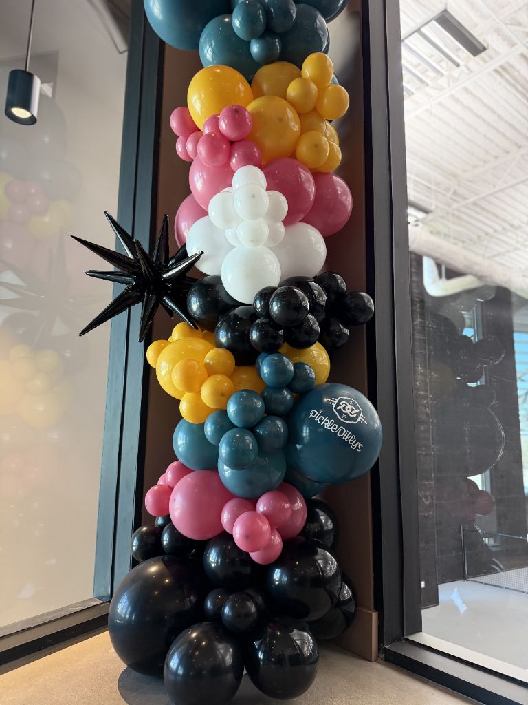 Pickleball entrance column